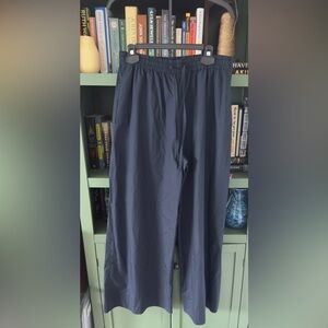 Zara Navy Wide Leg Pants